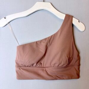 Lululemon Sports Bra Womens 8 Pink Align Asymmetrical Light Support Yoga Soft